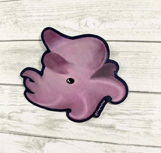 Deep sea dumbo octopus sticker