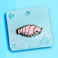 Giant isopod enamel pin (pink)