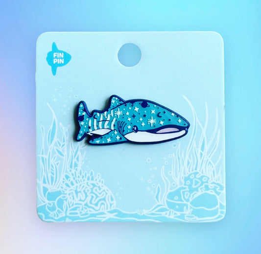 Celestial whale shark enamel pin • Patreon exclusive