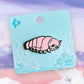 Giant isopod enamel pin (pink)