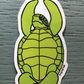 yoga zen turtle, sea turtle sticker