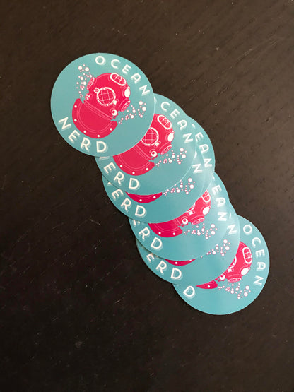 ocean nerd sticker