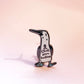 blue footed booby breast cancer awareness pin • donation item
