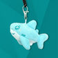 Plush shark keychain