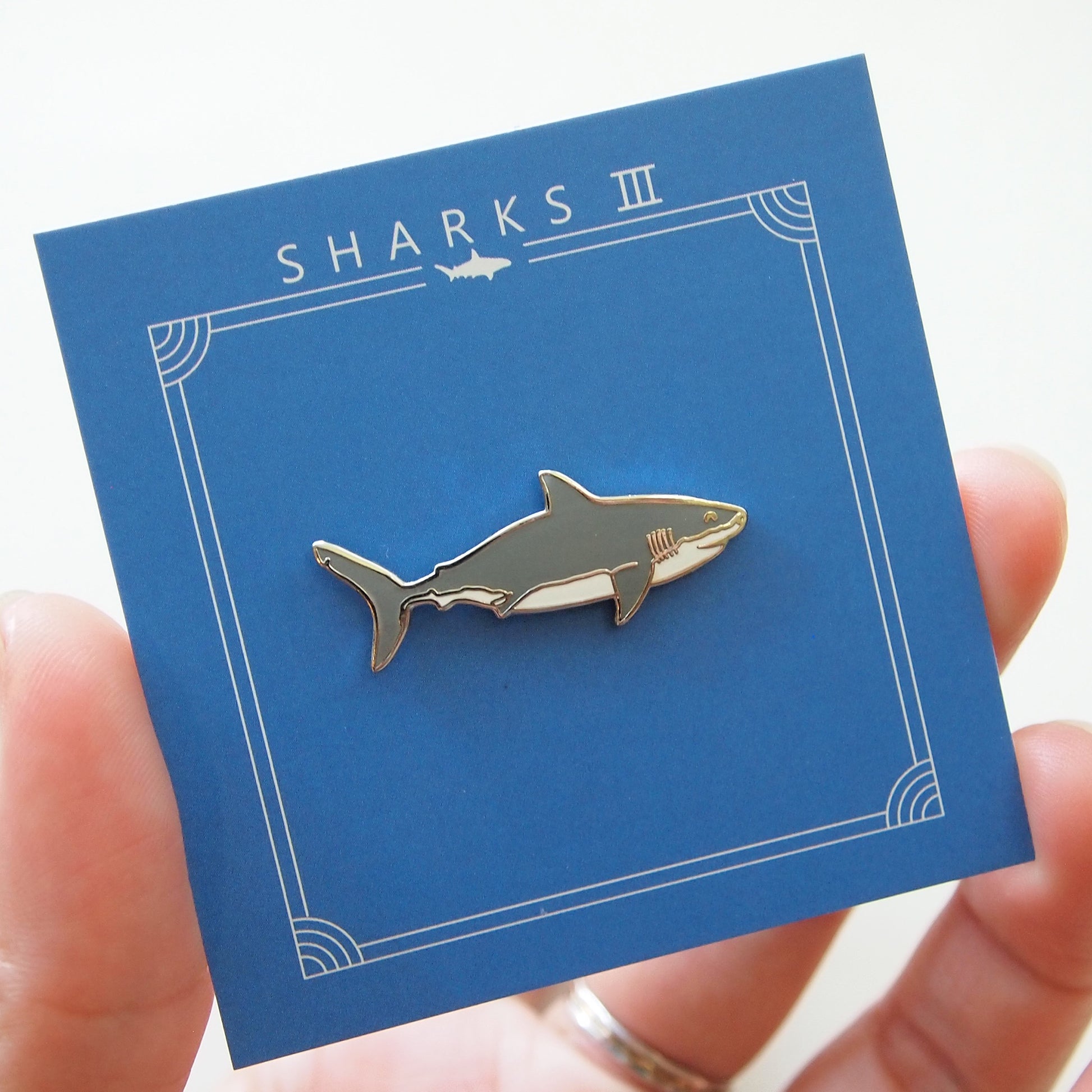 sharks iii pins megalodon shark (individual pin)