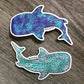 whale shark sticker