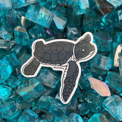 green sea turtle sticker - donation item