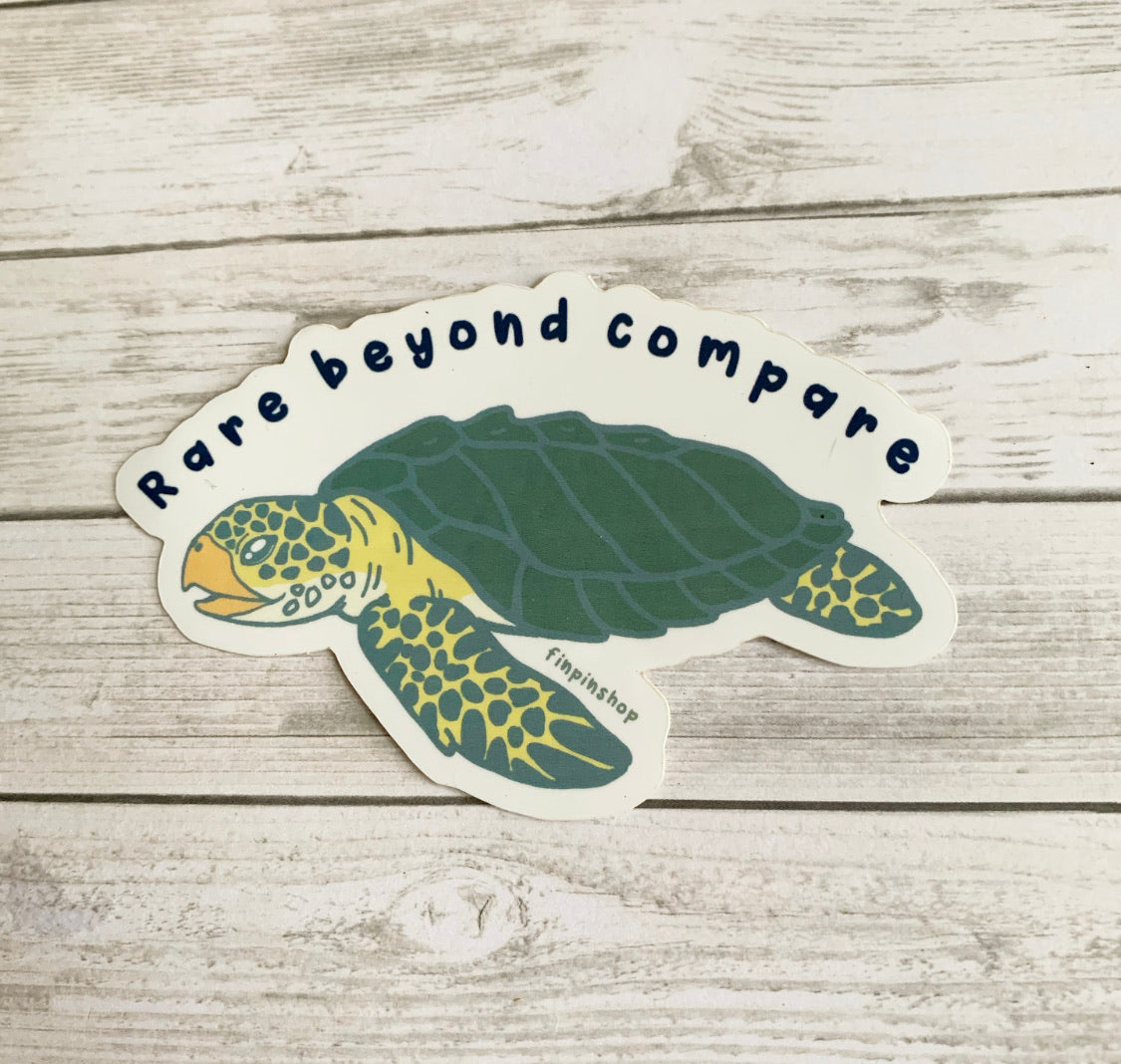 kemp’s ridley sea turtle sticker • donation inwater research