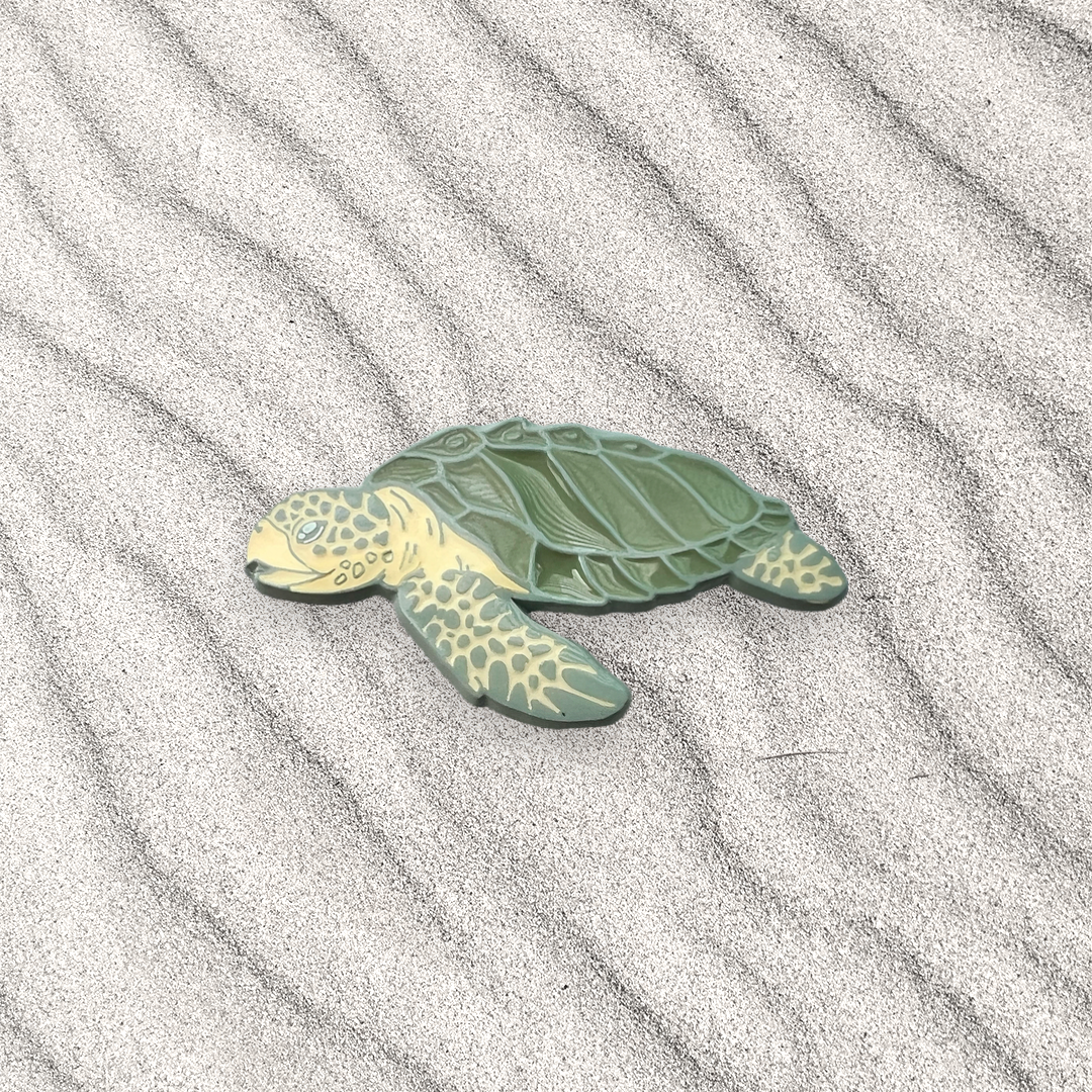 kemp’s ridley sea turtle enamel pin • donation item