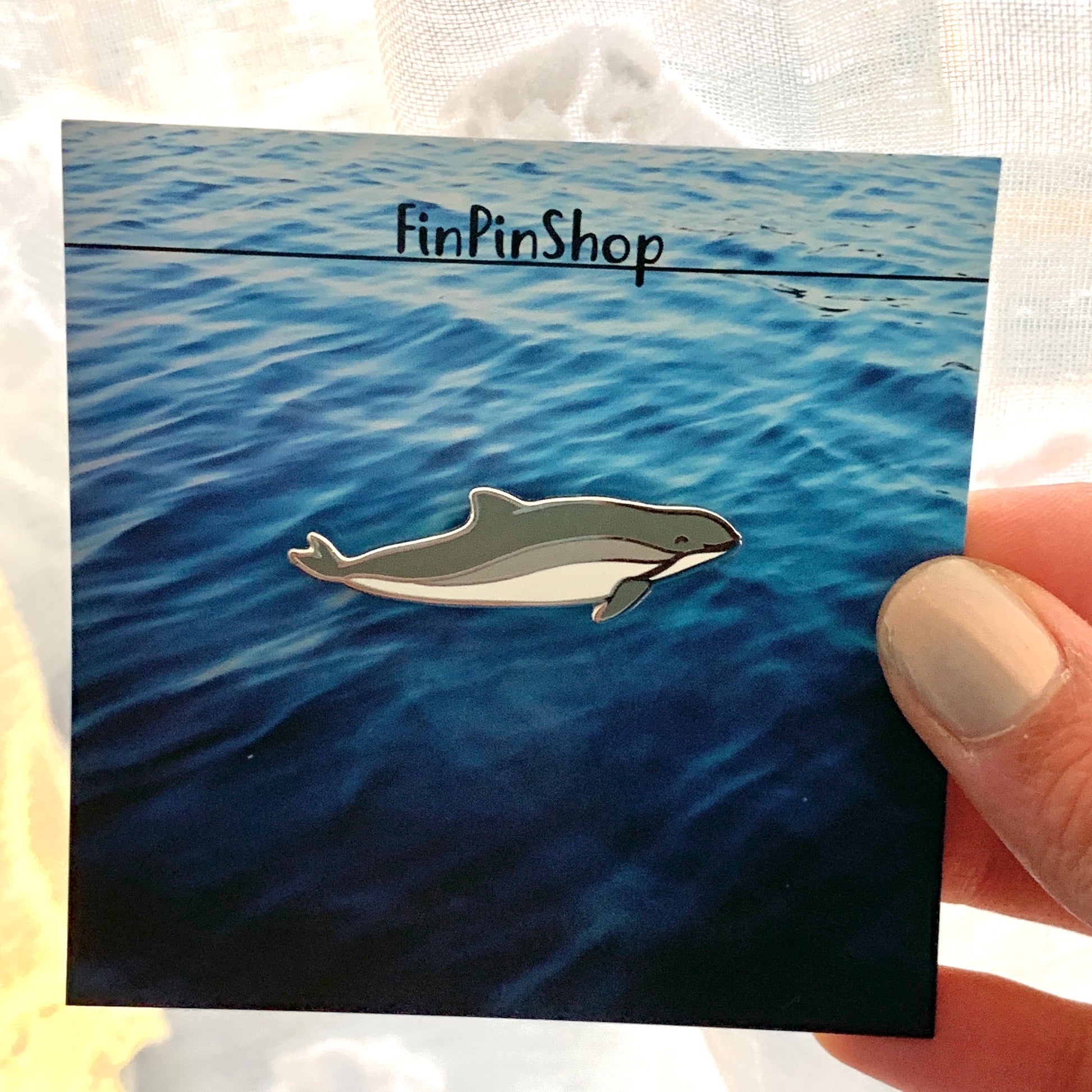 harbor porpoise cetacean pin