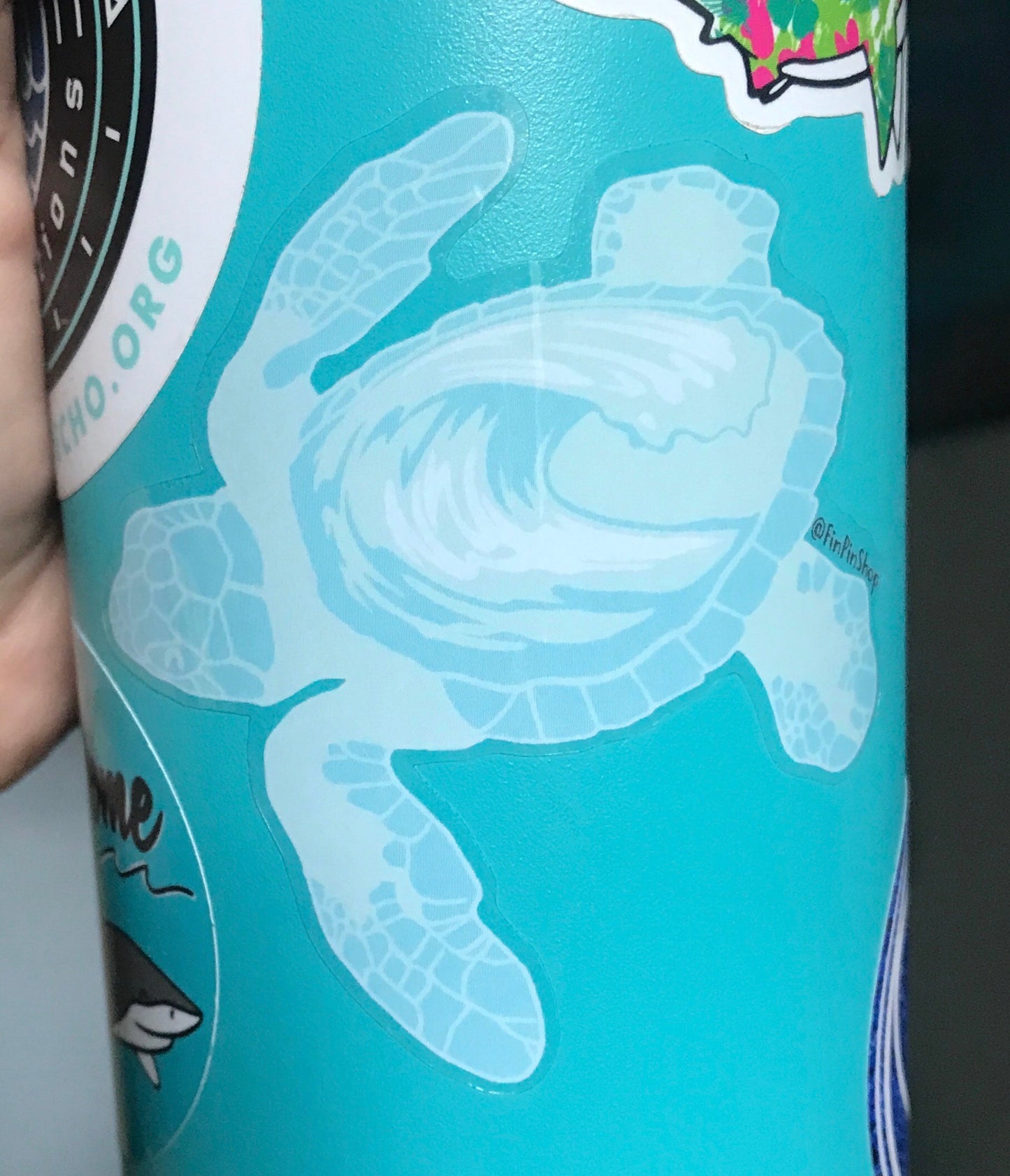 sea turtle sticker • donation to sea turtle inc tx