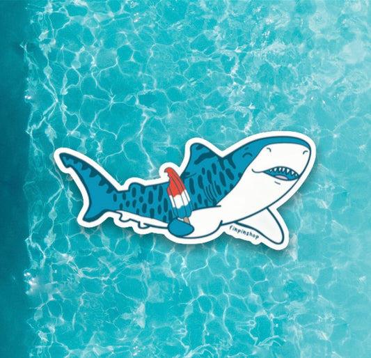 july tiger shark popsicle patreon sticker