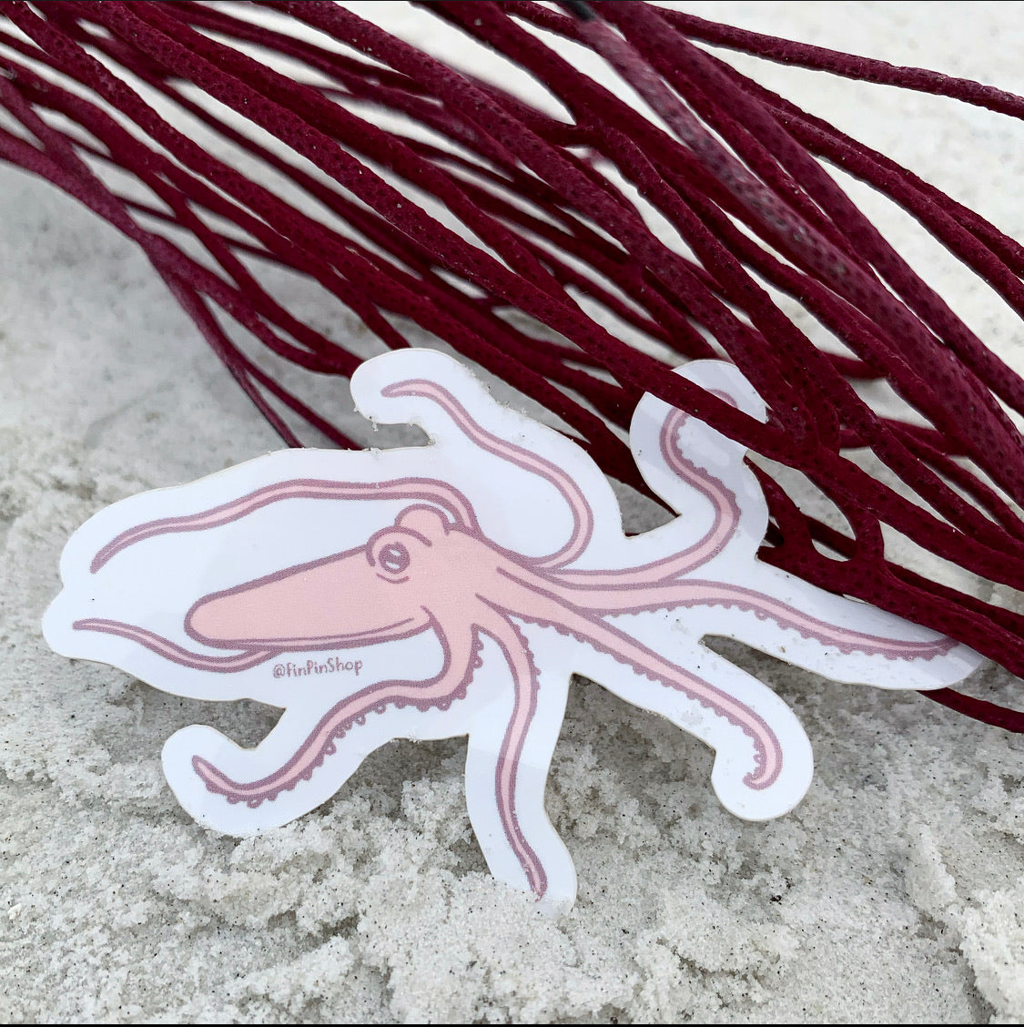 sand octopus sticker