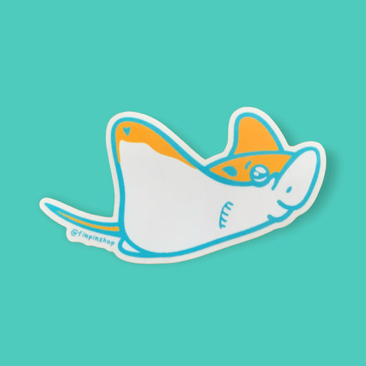 longheaded eagle ray april patreon sticker