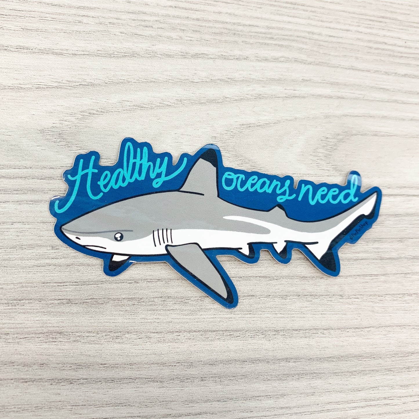 healthy oceans need sharks sticker