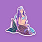 Mermaid and fins sticker