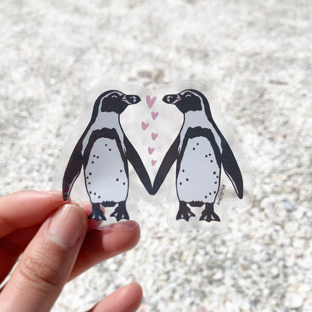 humboldt penguin love sticker • donation item