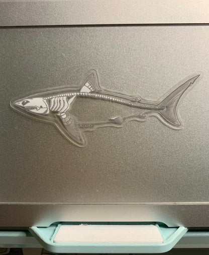 skeleton shark transparent sticker