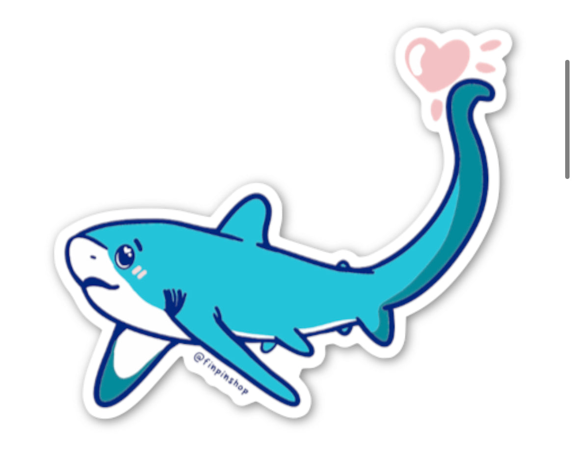 february thresher shark patreon sticker
