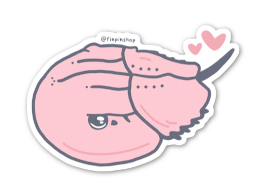 february horseshoe crab patreon sticker