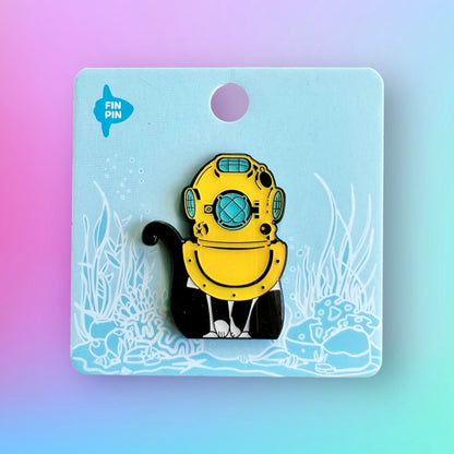 Aquacats • tuxedo cat enamel pin