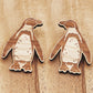 humboldt penguin eco-friendly wood pin • donation item