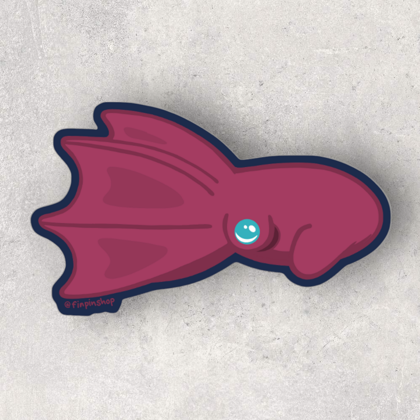 Vampire squid sticker