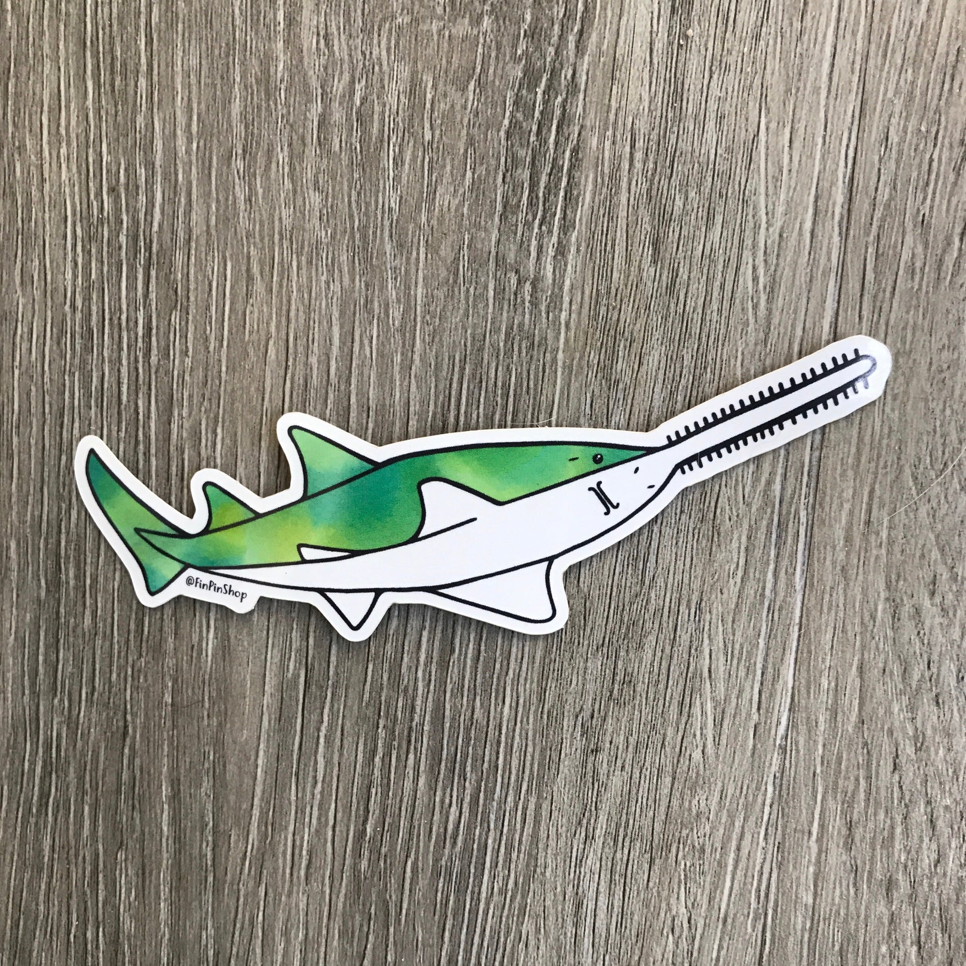 green sawfish sticker