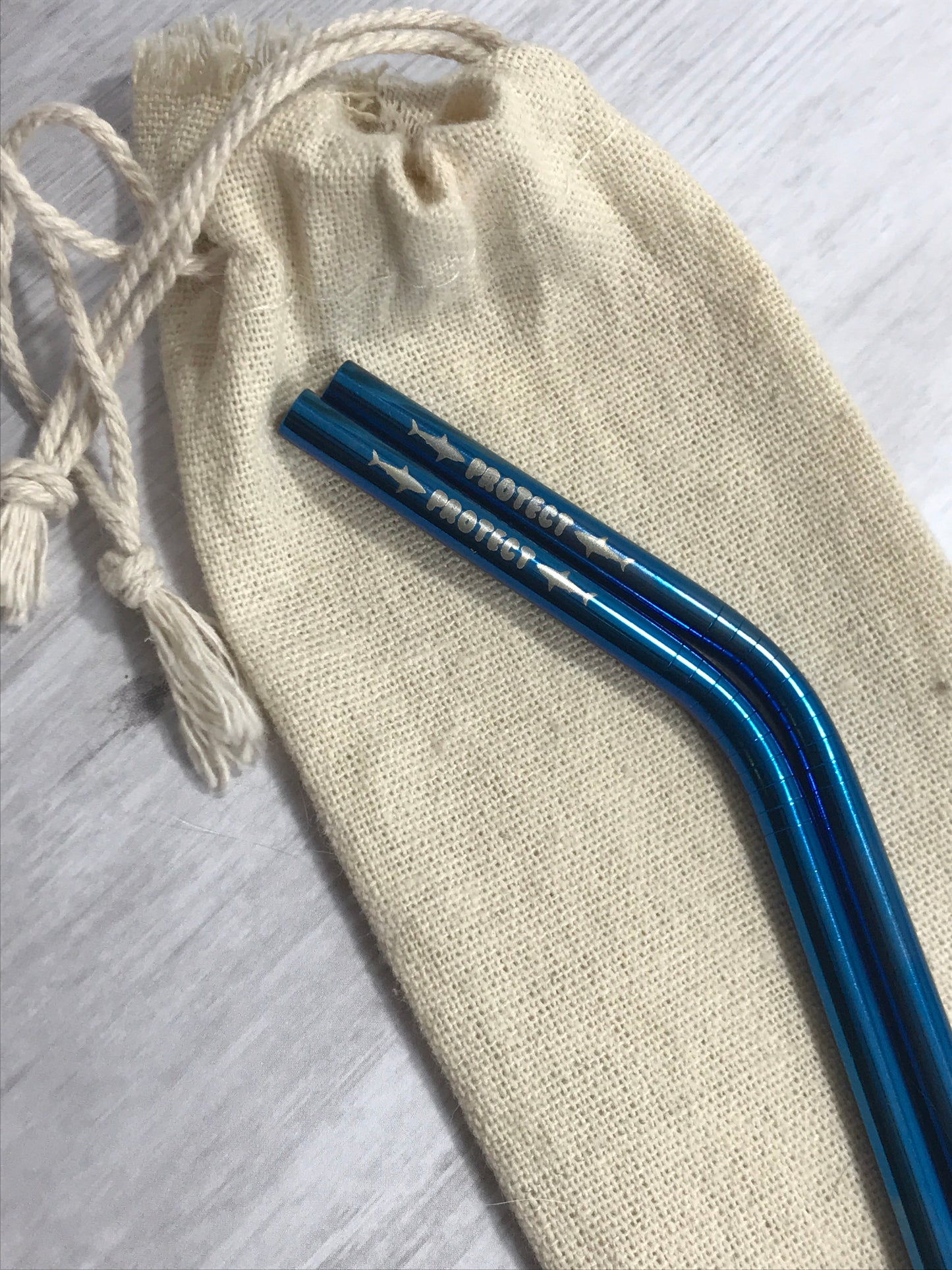 protect sharks bent reusable straw set of 4