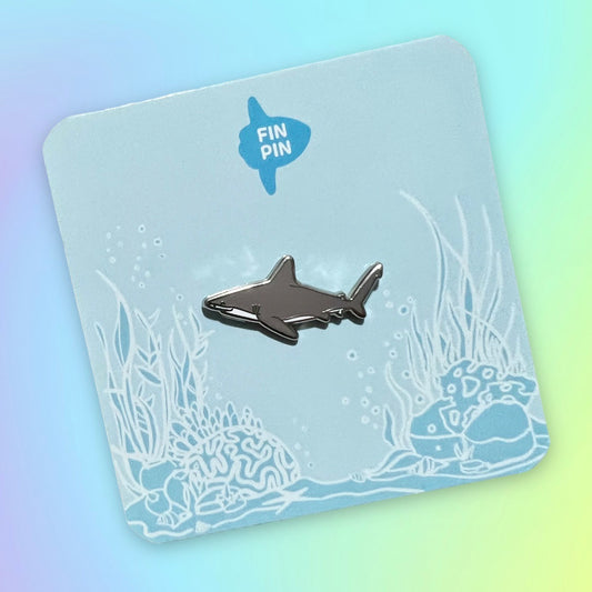 Sandbar shark enamel pin • Patreon exclusive