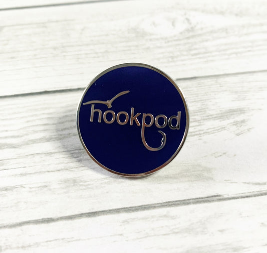 hookpod seabird enamel pin - donation item