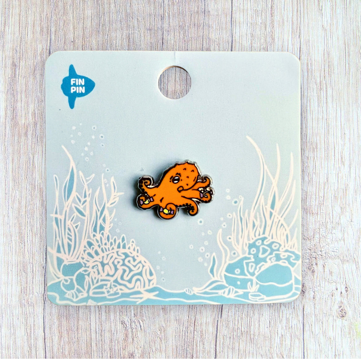 Candy Giant Pacific Octopus enamel pin