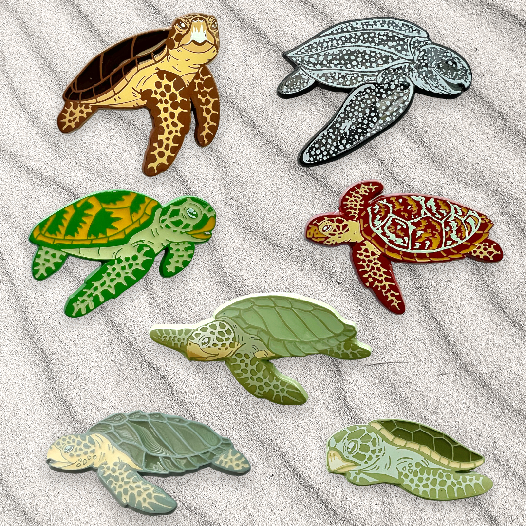 sea turtle squad enamel pin set • donation item