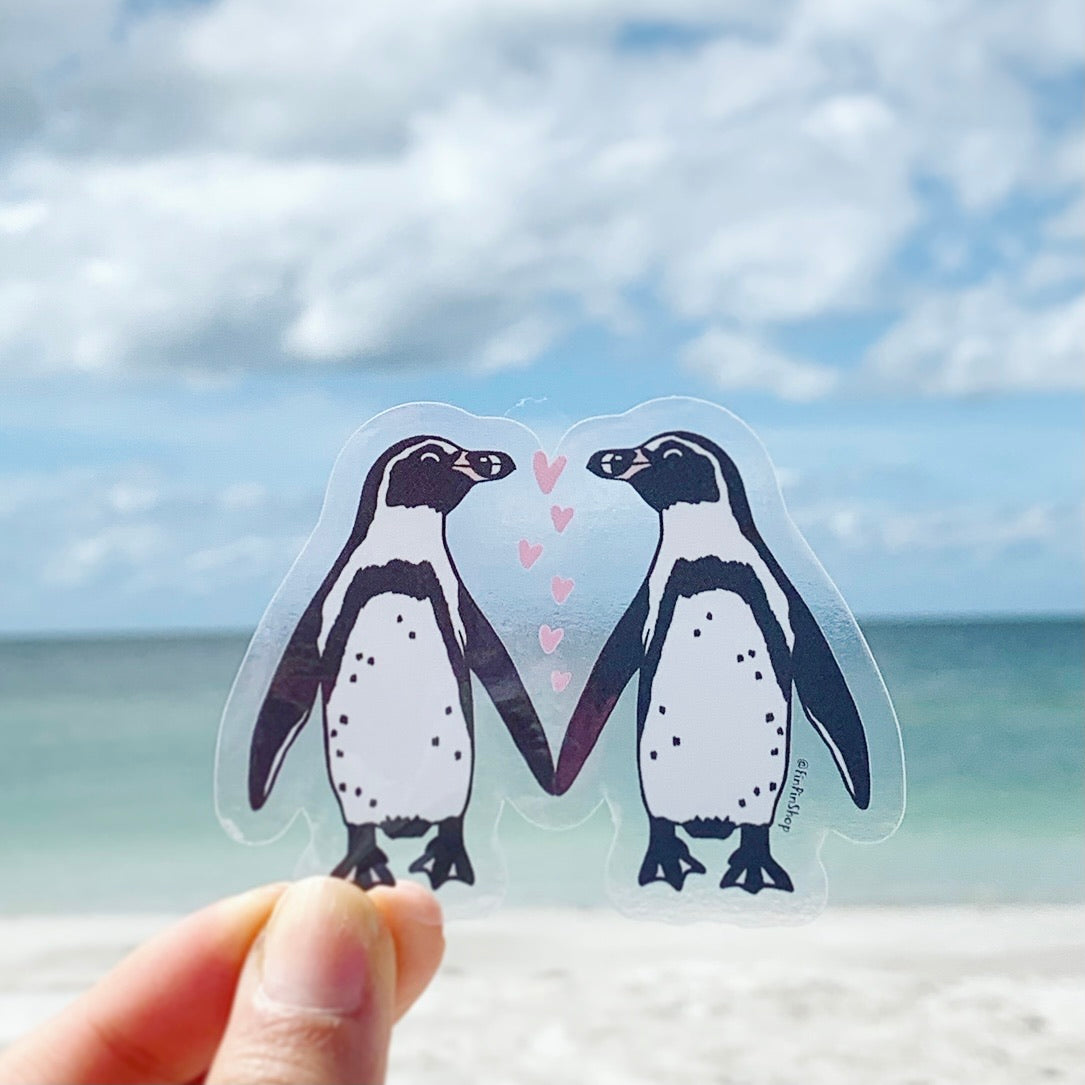 humboldt penguin love sticker • donation item