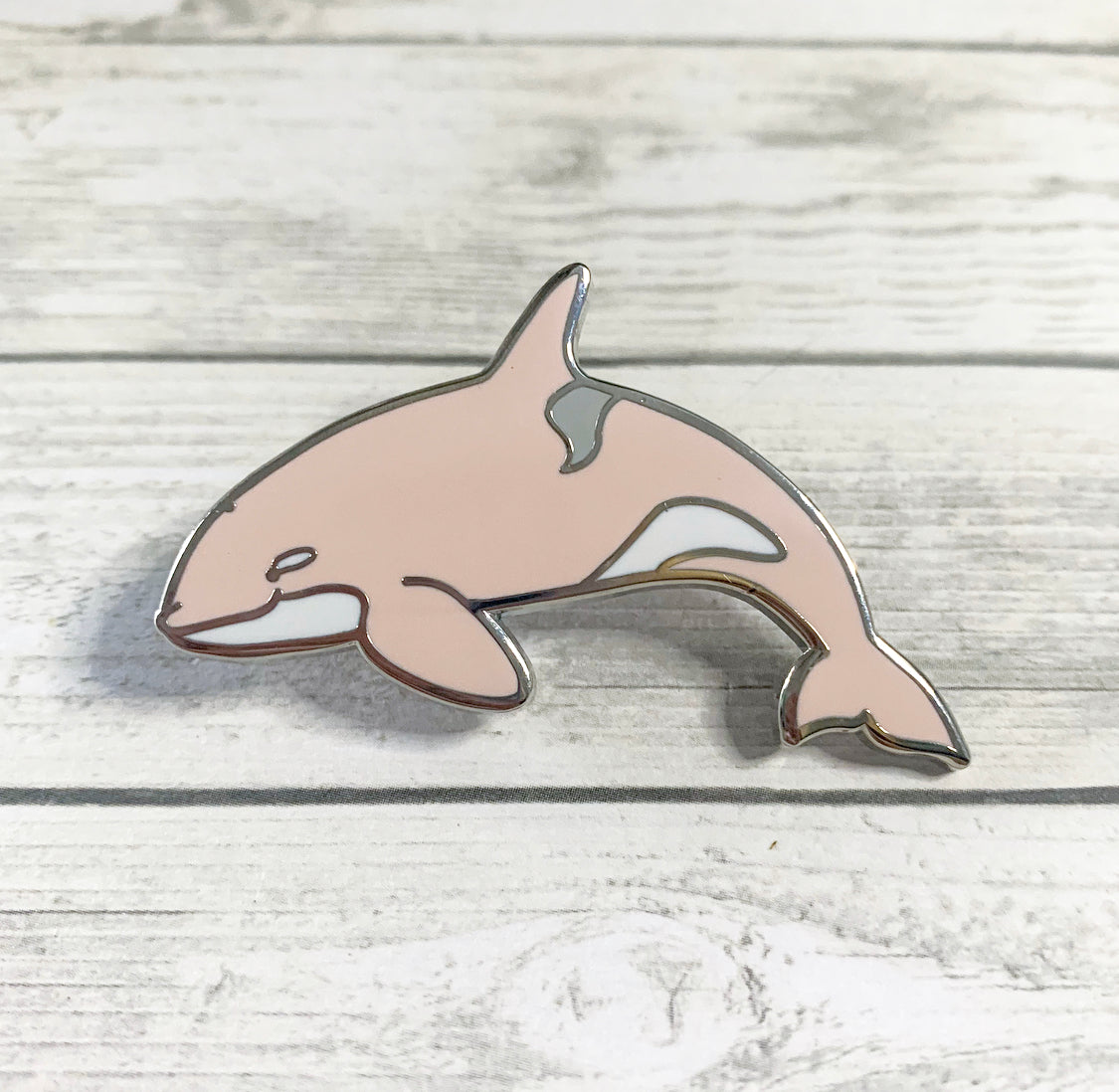 type d orca cetacean • donation pin pink