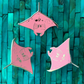 pink manta ray “inspector clouseau” pin