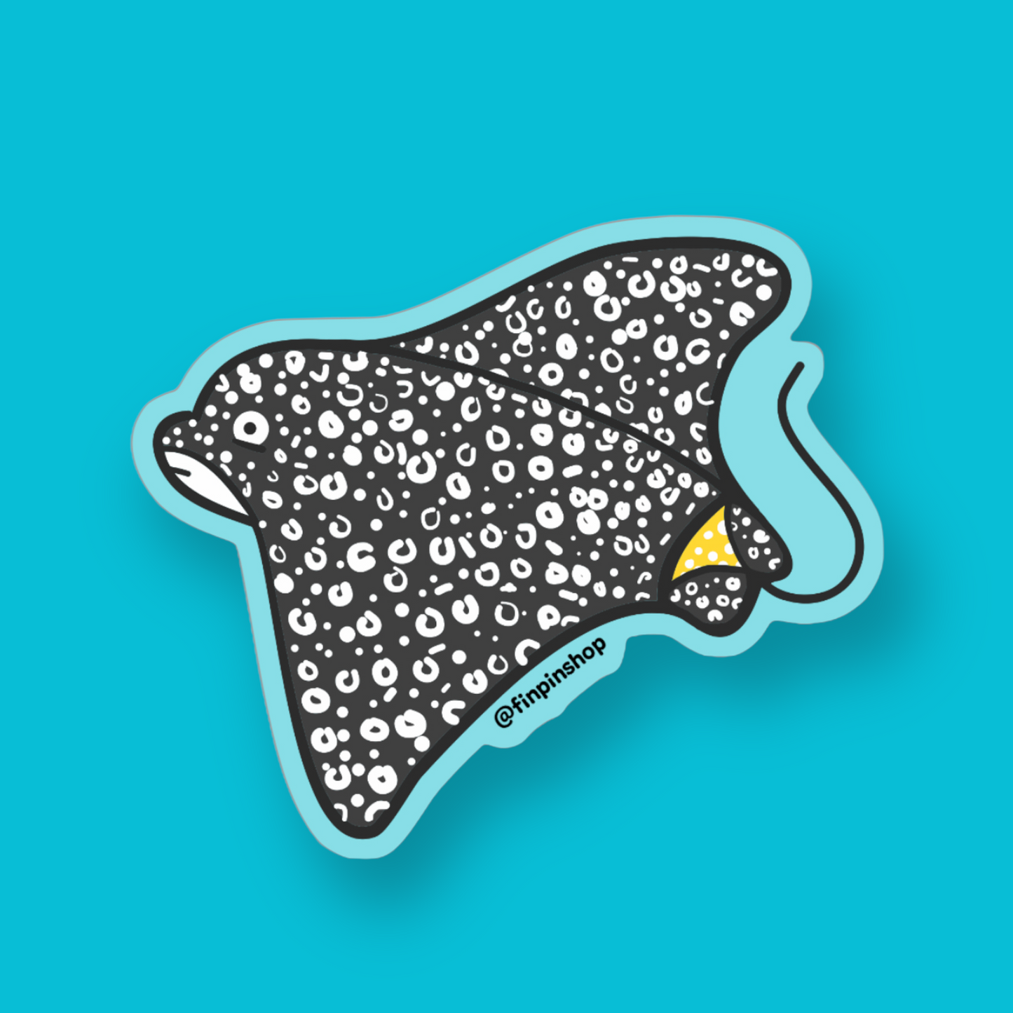 Spotted eagle ray bikini sticker