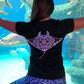 ladies - manta reef mandala tee (black)