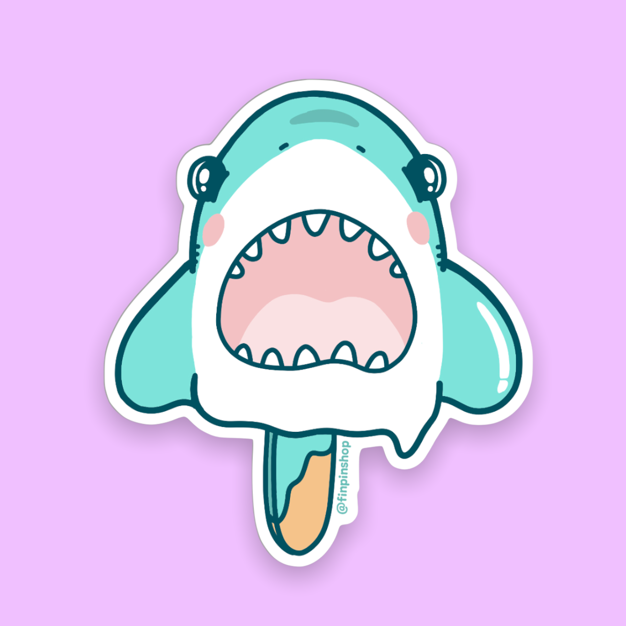 Summer popsicle sticker