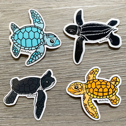 green sea turtle sticker - donation item