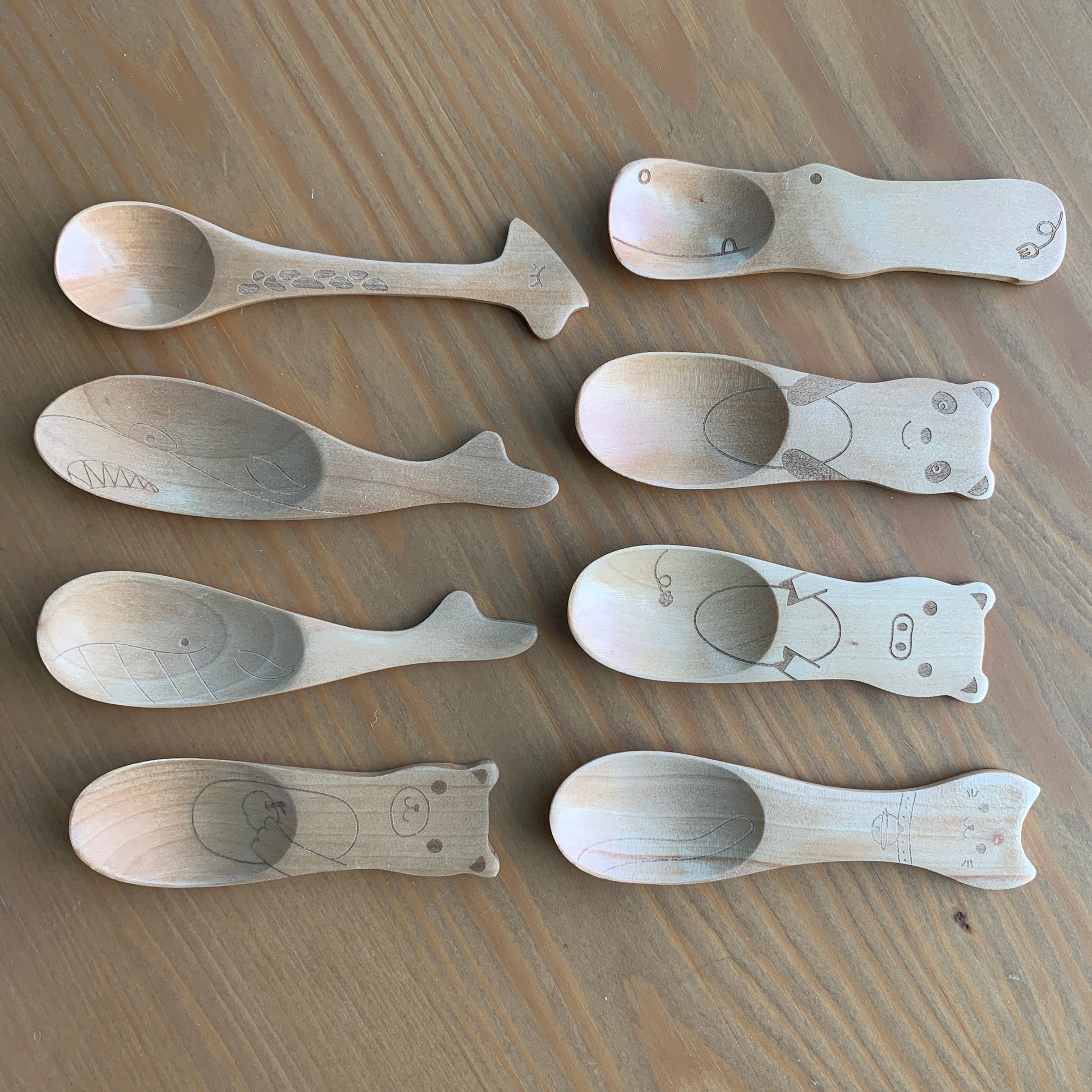 wooden reusable eco utensils (kids/travel size!)