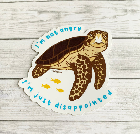 loggerhead sea turtle sticker • donation inwater research
